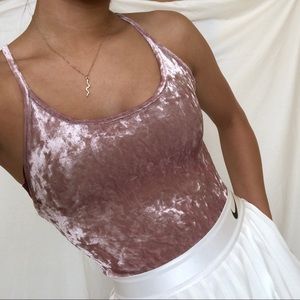 💗 PINK VELVET BODYSUIT 💗